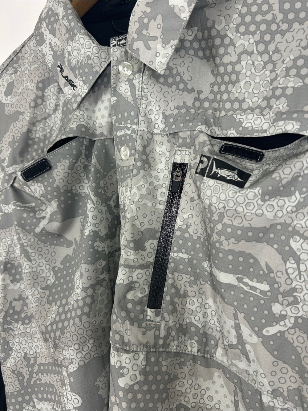 Pelagic Men's Eclipse Pro Series Guide Fishing Shirt Camouflage UPF 50+ Size M - Picture 5 of 7
